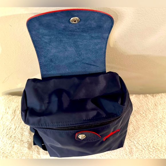 LONGCHAMP Mini Le Pliage Backpack, Navy - Picture 5 of 7